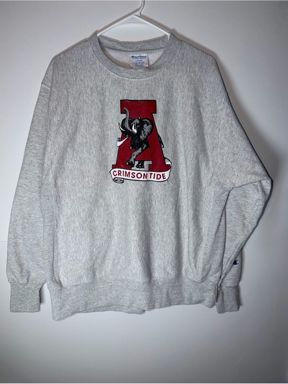 Vintage Champion ReverseWeave Alabama Crimson Tide Elephant Crewneck Sweatshirt